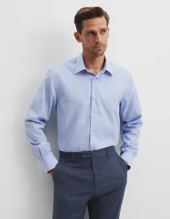 Regular Fit Grid Check Travel Shirt