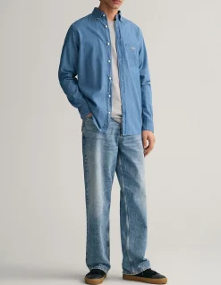 Regular Fit Indigo Shirt