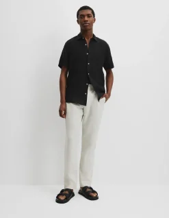 Regular Fit Organically Grown Linen Short Sleeve Shirt