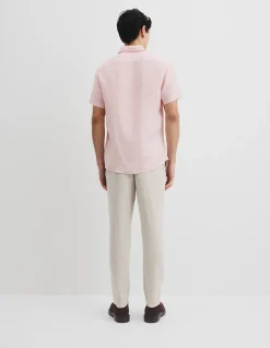 Regular Fit Organically Grown Linen Short Sleeve Shirt