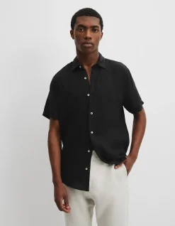 Regular Fit Organically Grown Linen Short Sleeve Shirt