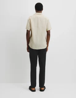 Regular Fit Organically Grown Linen Short Sleeve Shirt
