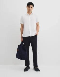 Regular Fit Organically Grown Linen Short Sleeve Shirt