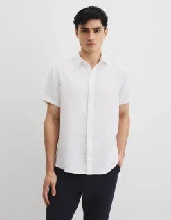 Regular Fit Organically Grown Linen Short Sleeve Shirt
