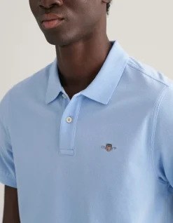REGULAR FIT SHIELD PIQUE POLO SHIRT