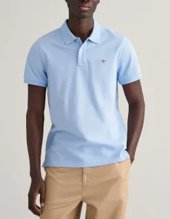 REGULAR FIT SHIELD PIQUE POLO SHIRT
