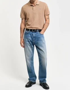 Regular Fit Shield Piqué Polo Shirt