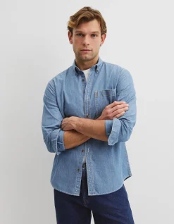 Regular Fit Workwear Chambray Shirt