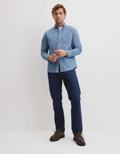 Regular Fit Workwear Chambray Shirt
