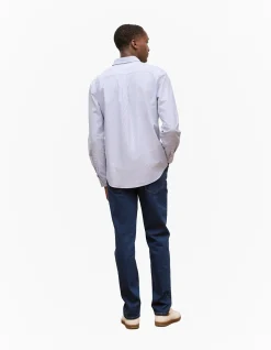 Regular Fit Yarn Dyed Stripe Oxford Shirt