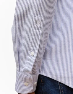 Regular Fit Yarn Dyed Stripe Oxford Shirt