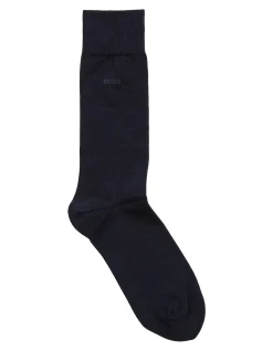 Regular-length socks in stretch cotton