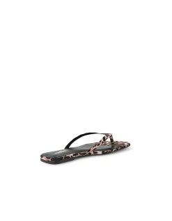 Reille Leopard Square Toe Thong Sandals