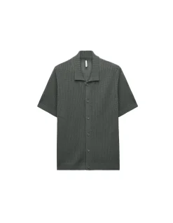 RELAXED TEXTURED KNIT SHIRT