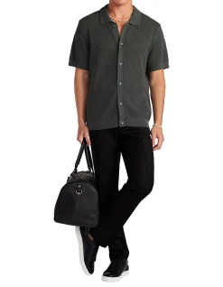 RELAXED TEXTURED KNIT SHIRT