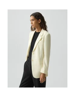 Relaxed Blazer in Satin Crepe