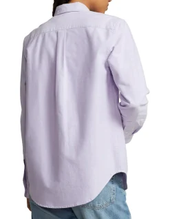 RELAXED FIT COTTON OXFORD SHIRT