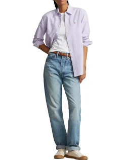 RELAXED FIT COTTON OXFORD SHIRT