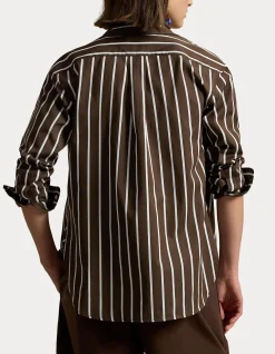 RELAXED FIT STRIPED COTTON SHIRT