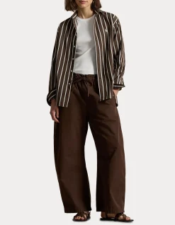 RELAXED FIT STRIPED COTTON SHIRT