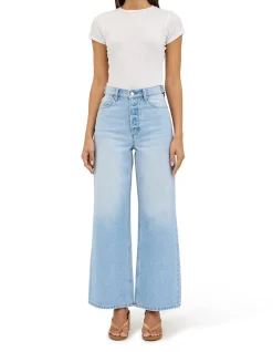 Relaxed Sailor High Rise Wide Leg Long Jeans