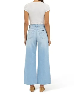 Relaxed Sailor High Rise Wide Leg Long Jeans