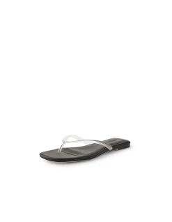 Rella Clear Strap Flat Thong Sandals