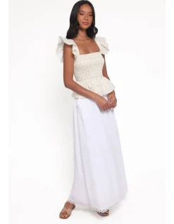 Remira Smocked Ruffle Top