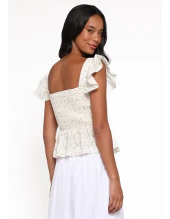Remira Smocked Ruffle Top