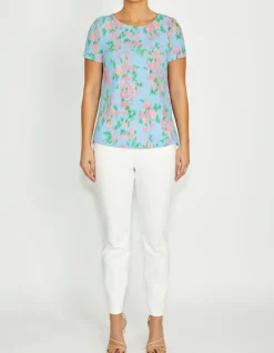 REMY FLORAL HAZE JERSEY TOP