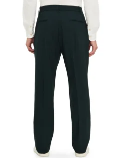 RENEE PLEAT FRONT TECHNICAL WOOL PANTS