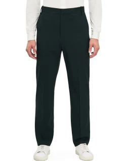 RENEE PLEAT FRONT TECHNICAL WOOL PANTS