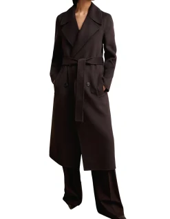 Rene Long Double Breasted Blindseam Coat