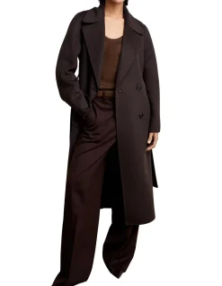 Rene Long Double Breasted Blindseam Coat