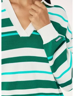 Retreat Stripe Collar Knit