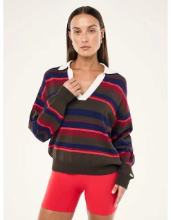 Retreat Stripe Collar Knit