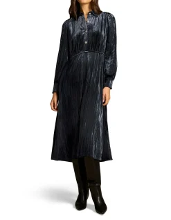 RE - VELVET SHIRT DRESS