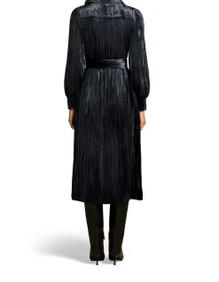 RE - VELVET SHIRT DRESS