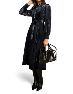 RE - VELVET SHIRT DRESS