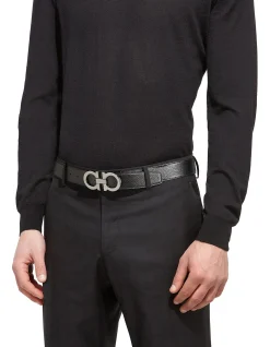 Reversible and Adjustable Gancini Belt
