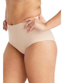 REVIVE SMOOTH WAISTED BRIEF WARM TAUPE