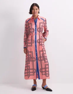 RHODES LONG SLEEVE SHIRT DRESS