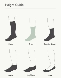 Ribbed Crew Bamboo Cushioned Socks