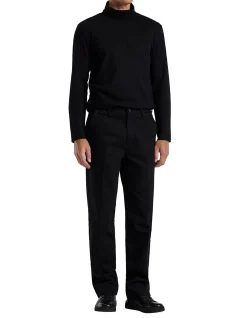 RIBBED ROLL NECK TOP
