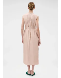 Ribbon Trim Sheath Dress