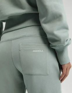 Rib Waist Organic Cotton Straight Leg Sweatpants