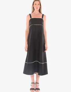Ric Rac Linen Blend Maxi Dress