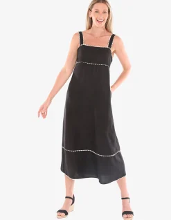 Ric Rac Linen Blend Maxi Dress