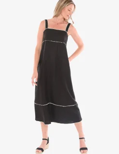 Ric Rac Linen Blend Maxi Dress