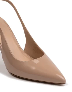 RIKER Nude Patent Leather Slingback